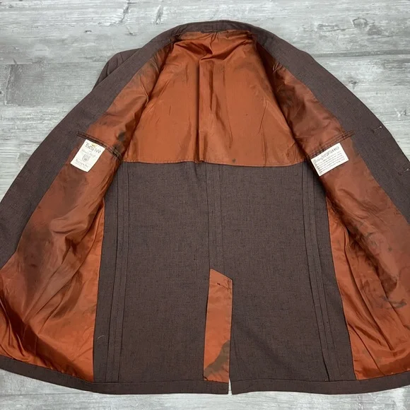 Vintage 1950’s Brown Atomic Fleck Sport Coat 40R